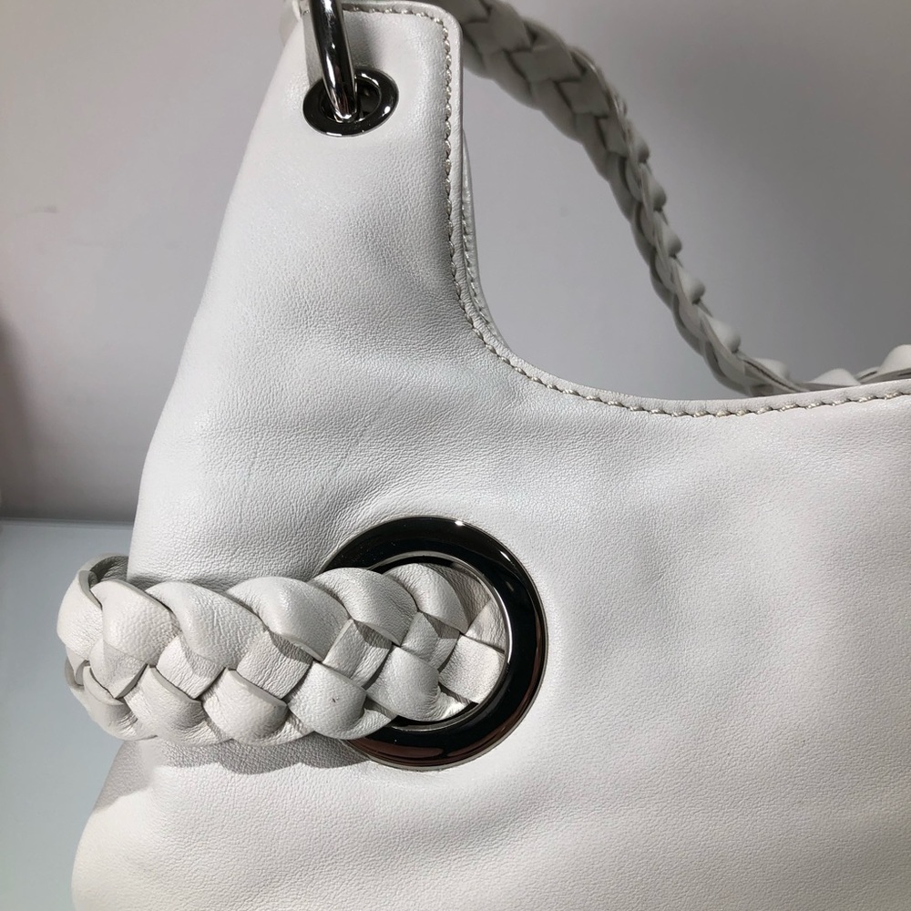 Michael Kors Leather Braided Grommet Shoulder Bag w/Removable Straps - Picture 16 of 16
